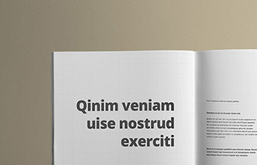 Book opened on the first page